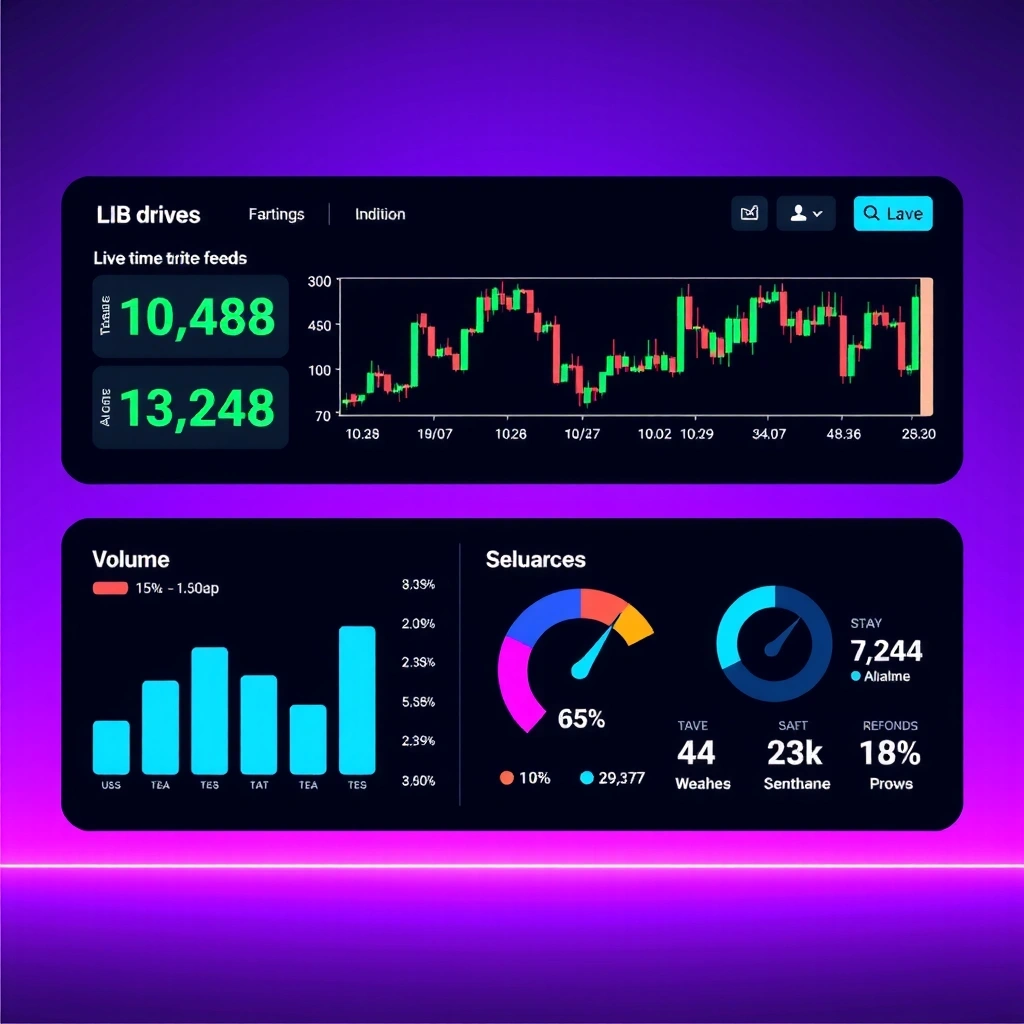 Real-time market analysis dashboard